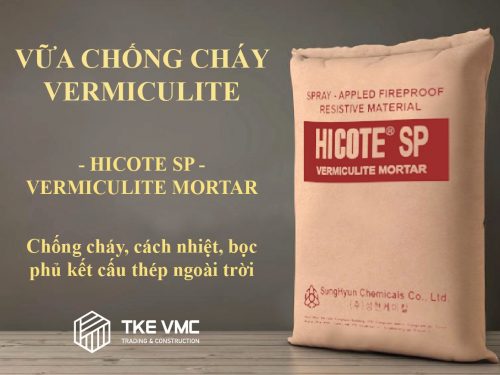 Vữa chống cháy vermiculite SP Vữa chống cháy vermiculite SP